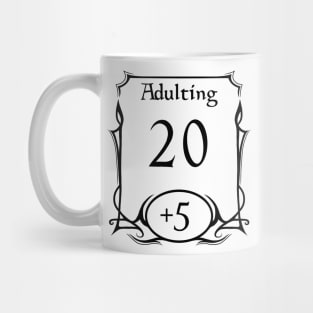 DnD Stat Adulting Mug